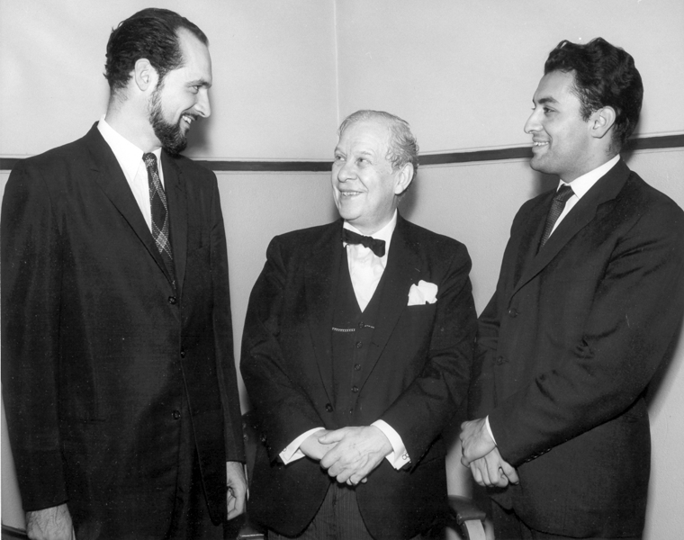 Maestro Michel Perrault with Sir Wilfrid Pelletier